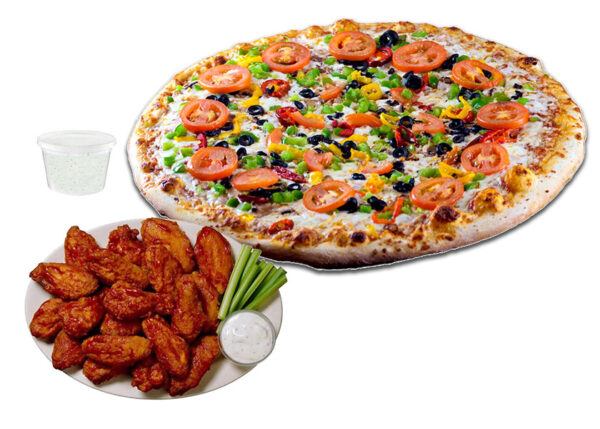 Medium Pizza and Wing Combo – Madina Halal Pizza and Wings
